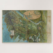 Vintage Karte der Bronx NY (1915) Puzzle (Horizontal)