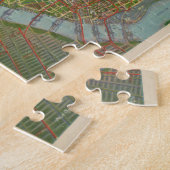 Vintage Karte der Bronx NY (1921) Puzzle (Seite)