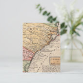 Vintage Karte der Carolinas (1746) (Stehend Vorderseite)