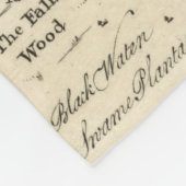 Vintage Karte der Chesapeake-Bucht (1752) Fleecedecke (Ecke)