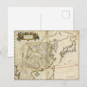 Vintage Karte der China | 1662 (Vorne/Hinten)