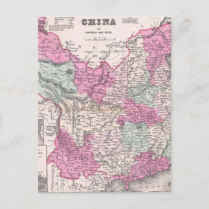 Vintage Karte der China (1862)