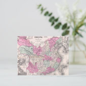 Vintage Karte der China (1862) (Stehend Vorderseite)