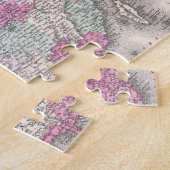 Vintage Karte der China (1862) Puzzle (Seite)