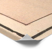 Vintage Karte der dreizehn Kolonien (1885) Poster (Ecke)