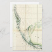 Vintage Karte der Florida-Schlüssel (1859) (Vorne/Hinten)