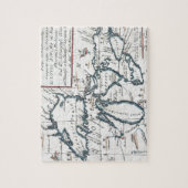 Vintage Karte der Great Lakes (1696) Puzzle (Vertikal)