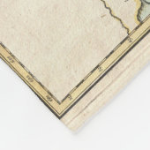 Vintage Karte der Great Lakes (1755) Fleecedecke (Ecke)