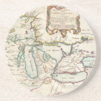 Vintage Karte der Great Lakes (1755)