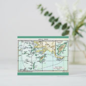 Vintage Karte der griechischen Inseln (Stehend Vorderseite)