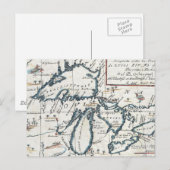 Vintage Karte der Großen Seen (1696) (Vorne/Hinten)