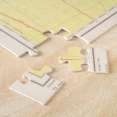 Vintage Karte der Großen Seen (1966) Puzzle (Seite)