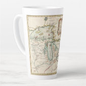 Vintage Karte der Großen Seen Milchtasse (Linke Ecke)