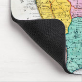 Vintage Karte der indischen Halbinsel | 1733 Mousepad (Ecke)