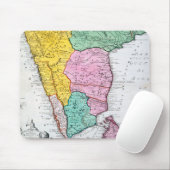 Vintage Karte der indischen Halbinsel | 1733 Mousepad (Mit Mouse)