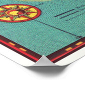 Vintage Karte der Insel Hawaii Poster (Ecke)