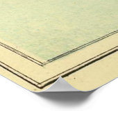 Vintage Karte der Jungfrauen (1853) Poster (Ecke)