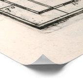 Vintage Karte der Kanarischen Inseln (1656) Poster (Ecke)