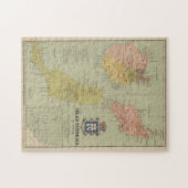 Vintage Karte der Kanarischen Inseln (1922) Puzzle (Horizontal)