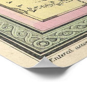 Vintage Karte der Karibik (1850) Poster (Ecke)