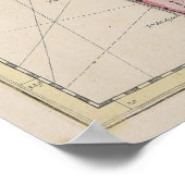 Vintage Karte der Karibischen Inseln (1700) Poster (Ecke)