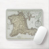 Vintage Karte der Krim, Ukraine, Region Sewastopol Mousepad (Mit Mouse)