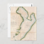 Vintage Karte der Küste Tampa Bay (1855) (Vorne/Hinten)