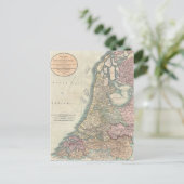 Vintage Karte der Niederlande (1799) (Stehend Vorderseite)