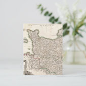 Vintage Karte der Normandie (1771) (Stehend Vorderseite)