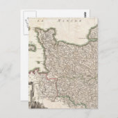 Vintage Karte der Normandie (1771) (Vorne/Hinten)