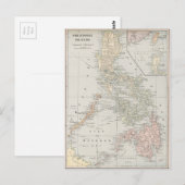 Vintage Karte der Philippinen (1901) (Vorne/Hinten)