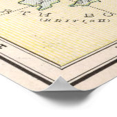 Vintage Karte der Philippinen (1901) Poster (Ecke)