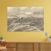 Vintage Karte der Providence RI (1896) Leinwanddruck (Insitu (Wohnzimmer))