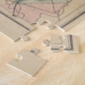 Vintage Karte der Region NH Lakes (1890) Puzzle (Seite)