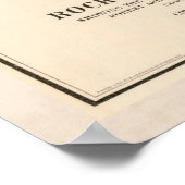 Vintage Karte der Rocky Mountains (1885) Poster (Ecke)