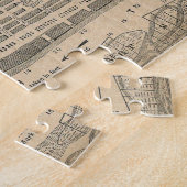 Vintage Karte der Savanne Georgia (1818) Puzzle (Seite)