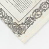 Vintage Karte der Savanne und des Charlestons Fleecedecke (Ecke)