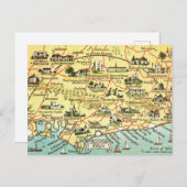 Vintage Karte der Tasse Bognor-England (Vorne/Hinten)