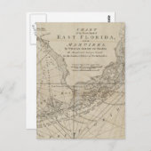 Vintage Karte der Tasten von Florida (1771) (Vorne/Hinten)
