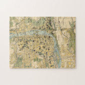 Vintage Karte der Tschechischen Republik Prag (190 Puzzle (Horizontal)