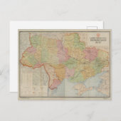 Vintage Karte der Ukraine (1947) (Vorne/Hinten)