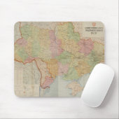 Vintage Karte der Ukraine (1947) Mousepad (Mit Mouse)