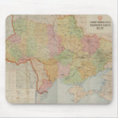 Vintage Karte der Ukraine (1947) Mousepad (Vorne)