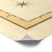 Vintage Karte der Unterkaribischen Inseln (1816) Poster (Ecke)