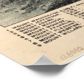 Vintage Karte der Weißen Berge (1890) Poster (Ecke)