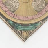 Vintage Karte der Welt (1672) 2 Fleecedecke (Ecke)