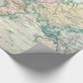 Vintage Karte der Welt (1801) Geschenkpapier (Ecke)