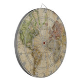 Vintage Karte der Welt (1831) Dartscheibe (Vorderseite Links)