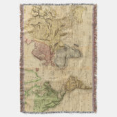 Vintage Karte der Welt (1831) Decke (Vorderseite Vertikal)