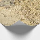 Vintage Karte der Welt (1831) Geschenkpapier (Ecke)